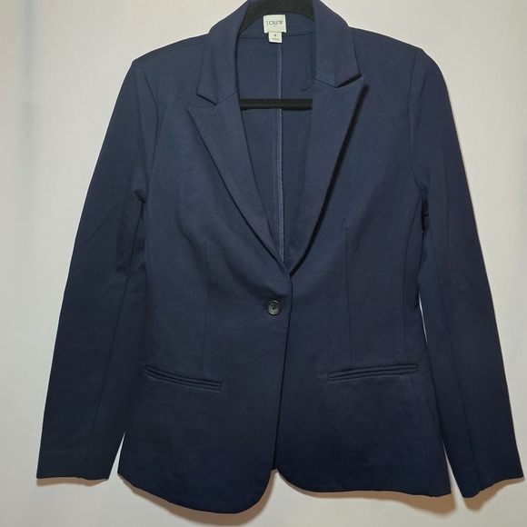 J. Crew Factory Jackets & Blazers - J. Crew Factory Navy Blue Single Button Schoolboy Blazer Notched Lapel, sz 4